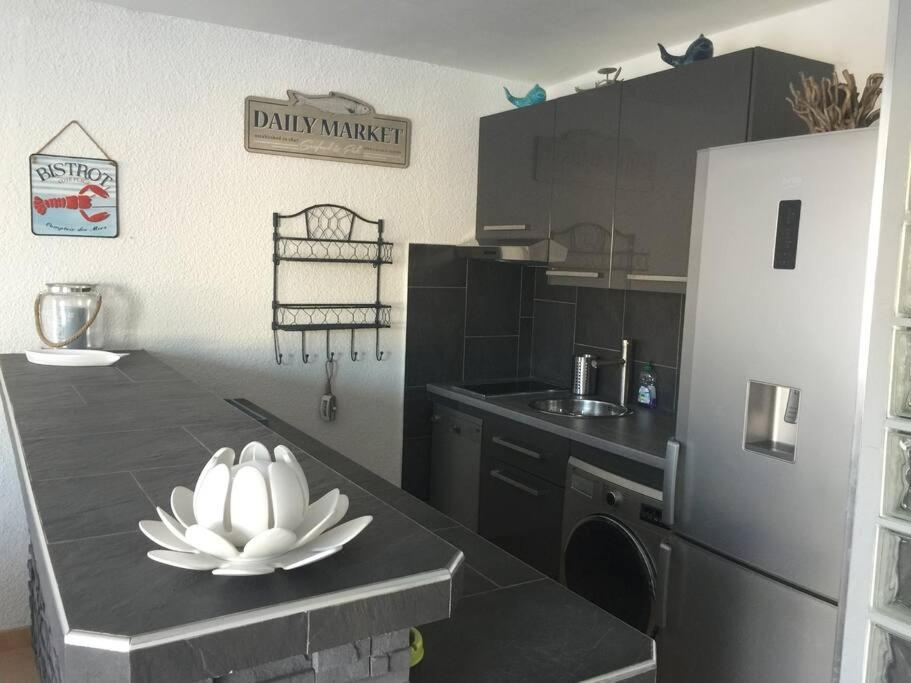 Appartement Vue Mer - Rdc - Parking Prive - Meuble Tourisme 4 Etoiles Agde Buitenkant foto